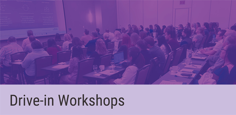 CACUBO Drive-in Workshops graphic